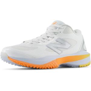 New Balance Mens Freezelx V5 Turf (10, White/Ice Blue/Hot Mango)