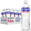 Propel, Black Cherry, Zero Calorie Water Beverage with Electrolytes & Vitamins C&E, 24 Fl Oz (Pack of 12)