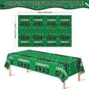 OHOME Graduation Decorations Class of 2026 2027 - Graduation Party Decorations - Plastic Green Tablecloth for Class of 2026 - Party Favors Supplies Banner Backdrop,2 Pack