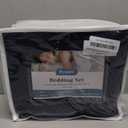 BYSURE Jersey Knit King Size Sheets 3Pieces, Stretch Super Soft and Wrinkle-Free Bed Sheets, Spandex Blend with 18-inch Deep Pocket, Navy Blue