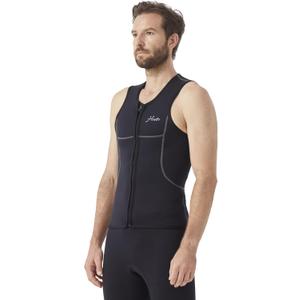 Hevto Men Wetsuit Tops and Vest 3/2mm Neoprene Jacket Surfing Swimming Front Zip Wet Suit for Water Sports