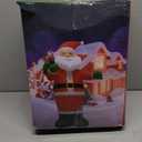 14FT Christmas Inflatable Santa Claus Outdoor Blow Up Yard Decorations,Giant Outside Standing Waterproof Smiling Santa Claus with Gift Bags,Built-in LEDs for Xmas Holiday Party Yard Garden Lawn Decor