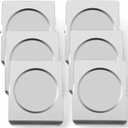 Grtard 6 Pack Extra Large Magnetic Clips Heavy Duty, Stainless Steel Meta Magnet Clips for Fridge, Magnets with Clips, Strong Fridge Magnets for Locker, Whiteboard, Photo Display to-do List (Silver)