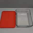 Pyrex Simply Store Glass Food Storage Container, Snug Fit Non-Toxic Plastic BPA-Free Lids, Freezer Dishwasher Microwave Safe, 11 Cup