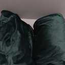 RYB HOME Green Velvet Curtains & Drapes - Half Blackout Thermal Insulating Soft Window Curtains for Bedroom Living Room Dining Sliding Glass Door, Hunter Green, 52" Width x 84" Length, 1 Pair