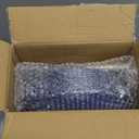 YOUBET 125PCS Clear Blue Gold Plastic Plates - Blue Disposable Plates With Gold Rim Include 25 Dinner Plates 25 Dessert Plates 75 Golden Silverwares for Wedding Birthday & Parties