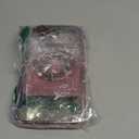 Misscase for iPhone 17 Pro Max Magnetic Glitter Case Compatible with MagSafe,Full Protection Slim Shockproof Anti-Scratch Case with Camera Lens Protector Plating Bling Dust-Proof Net Pink