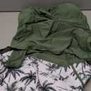 Aqua Eve Womens Tankini with Shorts - Two Piece Tummy Control Swimsuit Cross Back Bathing Suit with Pockets 2025 Swimwear (X-Large, Green Palm Tree)