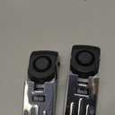 AceMining Door Stop Alarm with 120dB Siren, Floor Mount Type, Rubber Security Door Wedge for Home, Hotel, Travel, Pack of 2, Black