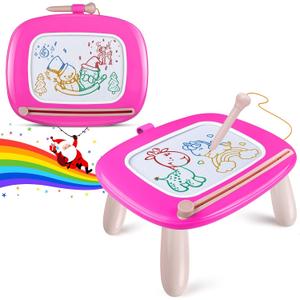 Smasiagon Toddler Girl Boy Toys,Magnetic Drawing Board for Toddlers,Early Learning Doodle Board Writing Painting Sketch Pad, Birthday Easter Valentines Day Gifts for 1 2 3 Year Old (Deep Pink)