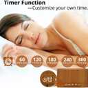 White Noise Machine plug-in Sound Machine with 20 Non Looping Natural Soothing Sounds and Memory Function Sleep Timer Sleep Machine with Sleep Therapy for Baby Kids Adults-New Wood Grain Added in 2025