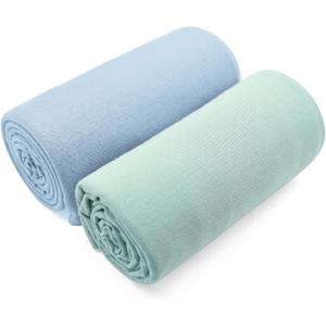 Newborn Photography Props Baby Photo Props Wrap Blanket for Baby Boys Girls(Sage&Blue)