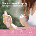 Empty Travel Size Toiletries Bottles Compatible with Sol de Janeiro 68 Perfume, 1 OZ TSA Approved Leak-Proof Refillable Containers, Refillable for 3 OZ & 8.1 OZ, Travel Essentials, No Perfume Included