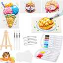 BAGISTES Magic Bubble Texture Painting Set, Magic 3D Effect Texture Set, DIY Bubble Painting Pen Art Set, Fluffy Popcorn Painting Texture Painting Set