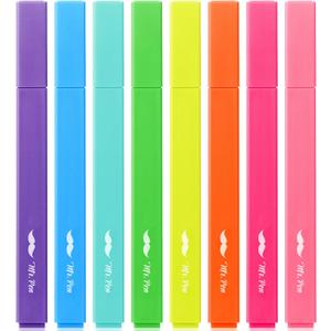 Mr. Pen- Aesthetic Highlighters No Bleed, 8 Pack, Vibrant Colors, Chisel Tip, Cute Highlighters Assorted Colors for Journaling, Highlighting, Underlining, Fast Dry, Back to School Supplies