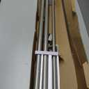 KAMANINA 1 Inch Double Curtain Rods for Windows 72 to 144 Inches (6-12 Feet), Silver Heavy Duty Double Curtain Rod, Telescoping Drapery Rod with Netted Texture Finials