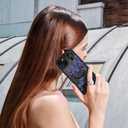 OOK Case for iPhone 14 6.1 Inch (Compatible with MagSafe) Floral Flowers Design Translucent Phone Cover Soft TPU + Hard PC Anti-Scratch Shockproof Magnetic Cute Case for Women - Light Purple