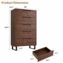 Garvee 5 Dresser for Bedroom, 50.5" Vertical Dresser Drawer with Storage