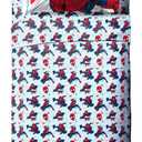 Jay Franco Marvel Spiderman Webtastic 4 Piece Toddler Size Bed Set  Super Soft Microfiber Bed Set Includes Toddler Size Reversible Comforter & Sheet Set Bedding (Official Marvel Product)