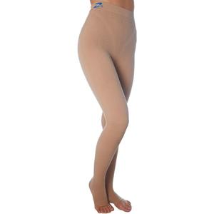 CzSalus Flat Knit K2 Lipedema Lymphedema, POTS Support high Compression Leggins (K2=25-30 mmHg) (Medium, Nude)