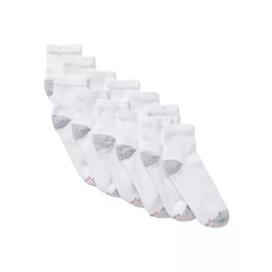 Hanes Women's Soft Moisture-Wicking Crew Socks, Multipack, For Age 8-12 Years Old, 10 Pairs