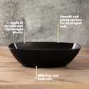 PLASTICPRO Disposable Oval Serving Bowls, Party Snack or Salad Bowl, 72-Ounce, Plastic (4, Black)