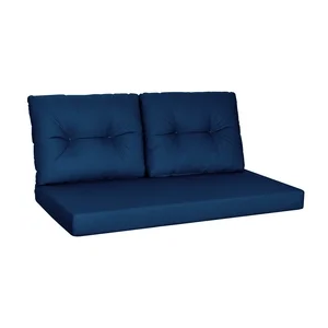 Outdoor Cushions Set of 2 Navy 48 x 20 in