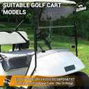 Golf Cart Windshield, Fold Down and Anti-UV Windshield Kit for 1995-2013 EZGO TXT/DCS/PDS Golf Cart, 40.6" W X 33" H, Tinted/Clear