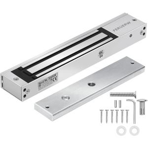 600LBs/280KG Electric Magnetic Lock, Electromagnetic Door Lock Holding Force for Access Control, OutSwinging Door Access Control System, Single Door 12V