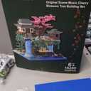 Cherry Blossom Tree Building Set with Gift Box, Original Music Cherry Blossom Tree House(Type :Symphony), Japanese Sakura Tree House Lights Building Kit3320 Pcs, Cherry Bonsai Tree Building Set.