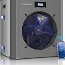 Varpoolfaye 16000 BTU Swimming Pool Heat Pump 5000 Gallon Electric Pool Heater for Above Ground Pool 5KW Heating or Cooling WiFi Control Timer Pool Heater 120V 60Hz