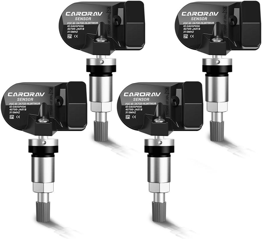 4-Pack Tire Pressure Monitoring System Sensor TPMS Compatible for Nissan Xterra Altima Versa Pathfinder Infiniti QX56 QX40, 315MHz TPMS Sensor Replaces 40700-JA01B 407001AA0B 40700JA01C