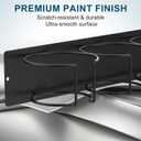 Magnetic Stanley Cup Holder with 6 Hook Rack, Tumbler Organizer for Fridge, Water Bottle Organizer for Stanley 30&40 oz, Stanley Cup Accessories for Kitchen Cabinet, 3 Pack Black