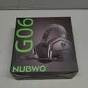NUBWO G06 Dual Wireless Gaming Headset with Microphone for PS5, PS4, PC - 23ms Low Latency Audio - 100-Hour of Playtime - 50mm Drivers (Black-Green)