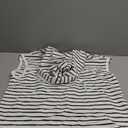 KevaMolly Women's T-Shirts Drawstring Hooded Loose Sweater T Shirt Sleeveless Casual Striped Daily Tshirt Small