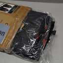 CAR PASS Universal FIT Piping Leather Two Front Seat Covers, Waterproof Faux Leather for SUV Sedan Van Truck, Airbag Compatible, Reserved Opening Holes for Headrest Covers (Black red)