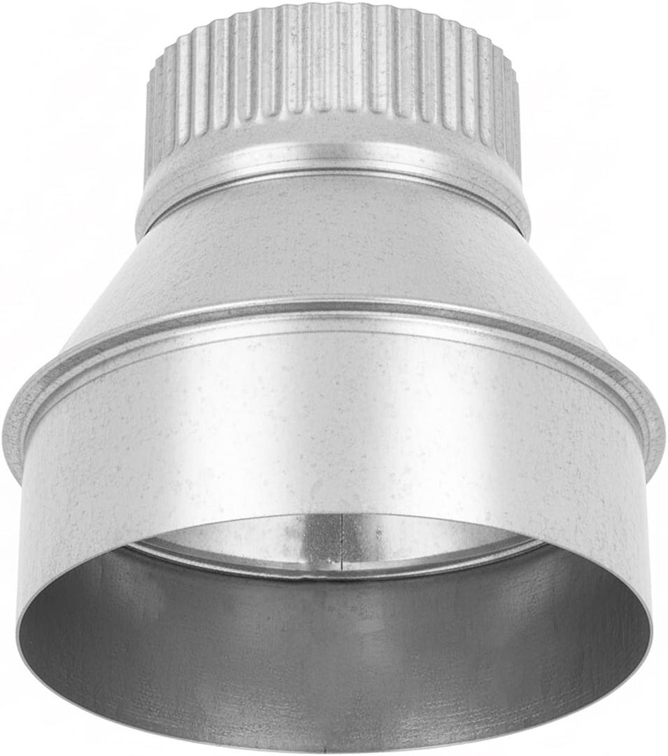 Duct Reducter 5" to 3" Inch Air Ducting Reducer Increaser Air Duct Adapter or Round Metal Pipe Reducer for Bathroom Kitchen Ventilation Systems
