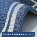 COSY HOMEER Kitchen Rugs Non-Slip 24x35/24x60 Inch Thick Polypropylene Standing Mat for Home Machine Washable, Blue
