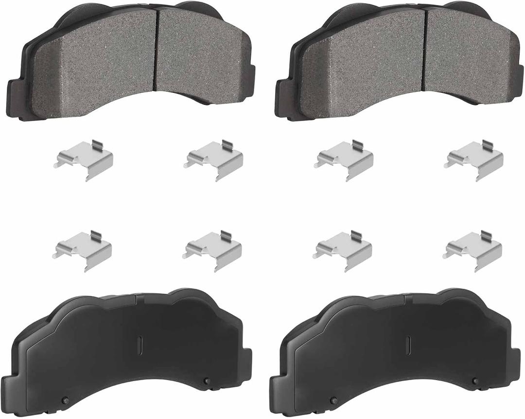 4PCS Front Semi-Metal Brake Pads Fit for Ford Expedition 2010-2021 for Ford F-150 2010-2020 for Lincoln Navigator 2010-2021