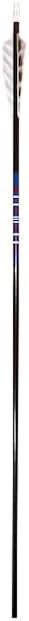 Port Orford Cedar Nightfall Arrows; 5/16-INCH DIAMETER/28.5" Length, 45-50 Pound Spine Weight, W/ 3-INCH Length Shield Cut; 6 Pack
