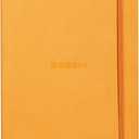 Rhodia Rhodiarama SoftCover Notebook - 80 Lined Sheets - 6 x 8 1/4 - Orange Cover (A5)