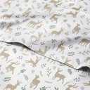 Full Christmas Reindeer Sheet Set - Holiday Xmas Pattern Bedding Set - Deep Pockets - Snug Fit - 4 Piece - Wrinkle Free - Comfy & Cooling Festive Winter - Holiday Sheets for Women, Men, Kids & Teens