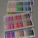 Gel Pens For Coloring, 90 Colors Retractable Colored Pens for Black Paper & White Paper, 0.7mm Fine Point Colorful Pens for Coloring, Writing, Drawing, Journaling, Note Taking, Office, Home