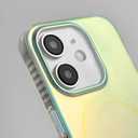 Tuokiou for Magnetic iPhone 12& iPhone 12 Pro Case, Compatible with Magsafe, Holographic Iridescent Unique Shockproof Translucent Matte Aesthetic Phone Case with Color Changing Effect for Women Men