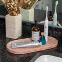 Koville Norway Natural Marble Tray, 12"x6" Vanity Decorative Tray for Countertop, Catchall Tray for Perfume, Candles, Jewelry Dish