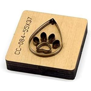 Gorgeous Bear's Paw Earrings Cutting Die - Perfect for Card Board, Leather, PVC Crafts and DIY Projects (CC084 Wood)