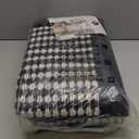 Ileading Kitchen Mat Sets 3 Piece Minimalist 3D Lattice Kitchen Floor Rugs with Non Slip Rubber Backing Machine Washable Farmhouse Runner Rugs for Halloween Laundry Hallway Doormat(Black&White) (20"x32"+20"x48"+20"x59")