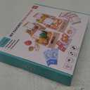 Wooden Play Food Sets for Kids Kitchen, Grocery Store Play Food Set, Play Toy Foods for Toddlers with Mesh Grocery Bag&4 Boxes, Pretend Play Fake Food Accessories Birthday Gifts for Girls Boys