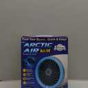 Arctic Air Ice Jet Personal Air Cooler, 3-Speed Room Cooler with Reusable Ice Packs, Portable Cooler with Multi-Directional Vent & 7 LED Lights, Whisper-Quiet Air Cooler for Room