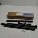 IFELS Heavy Duty Curtain Rods for Windows 28 to 48 Inch, 1 Inch Adjustable Black Curtain Rod with Easy Installation and Modern Design (A1, Black, 30-60")